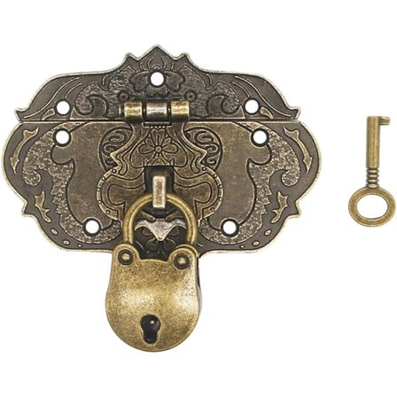 kpl Vintage Lukko Salpa - Antiikkinen Hasp Antiikki Pronssi Rauta Soljet Salvat Koristeelliseen Kaappiin Korurasia Huonekaluihin, Verhotarvikkeisiin,