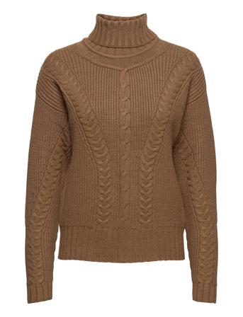 Objgreene L/S Knit Pullover 116 Tall Brown Object