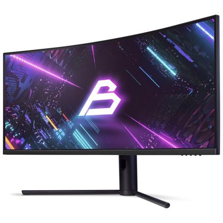 Blackstorm 34" Curved Gaming-Skjerm – UWQHD, 180Hz, HDR400, FreeSync, FastVA