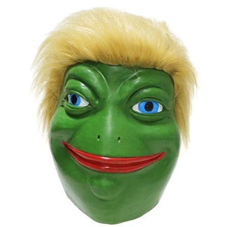 Nye Halloween Latex Masker Tegneserie Pepe the Frog Meme Maske Party Kostyme Cosplay Maske~06054