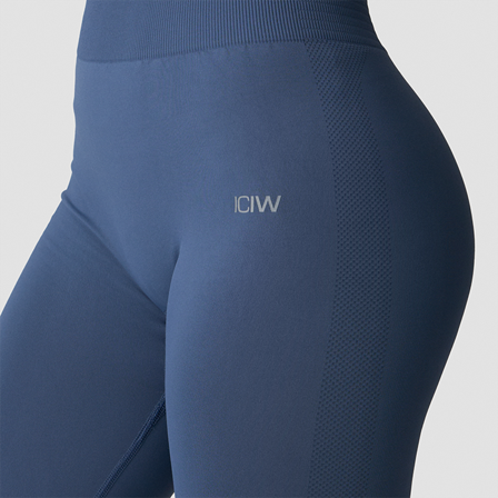 ICANIWILL Define Seamless Tights, Dusty Twilight Blue