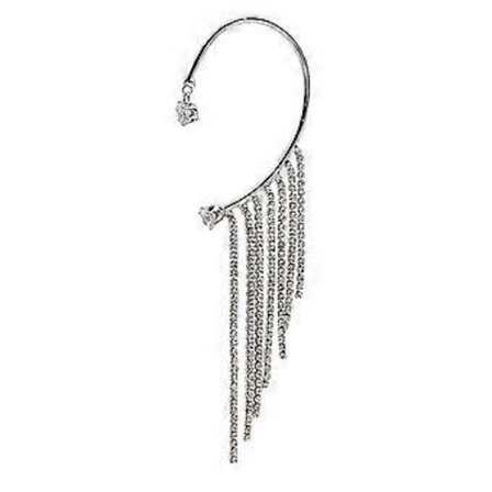 Tofsörhängen med eleganta kedjor, designade för att enkelt lyfta din look