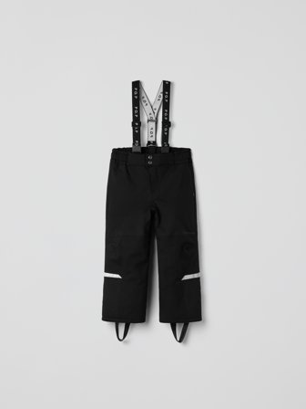 Vattert bukse SNOWY LOW - 122 - barneklær - black - Polarn O. Pyret