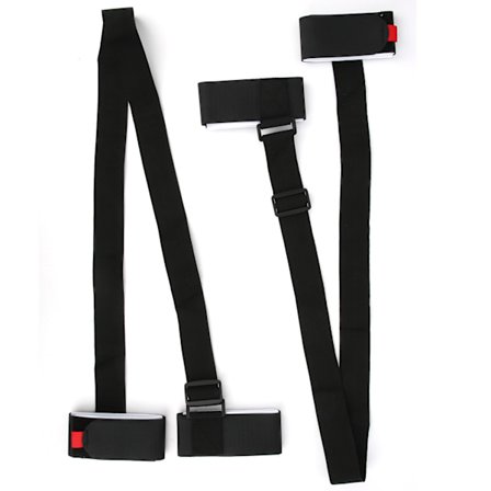 Power Training Snowboard og Doble Skibindingsstropper 2-pakning