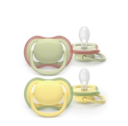 Philips Avent Ultra Air Lysegrøn/Gul 2-Pak +18 mdr, Børn & Forældre, Sutter, Silikonesutter