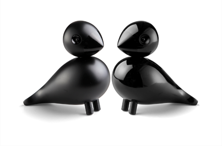 Kay Bojesen Turtelduer Bøk Sort 2stk