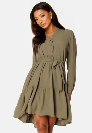 SELECTED Mivia LS Short Dress Kalamata Klær