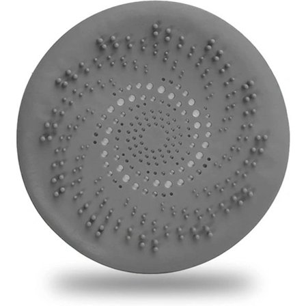 {xjxj}Duschbrunnsil, Silikon Hårfångare, Silikon Badkarsfilter Rör Avloppssamlare (mörkgrå)