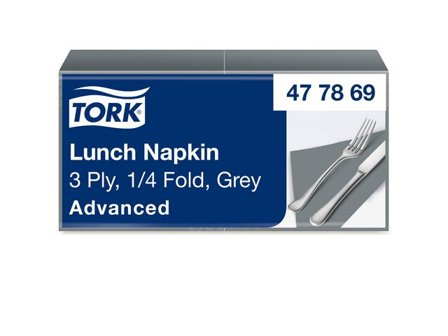 TORK Servett Lunch Mjuk 3-lags grå 150/fp - Lyreco - Kök och servering - Servetter och dukar - Servett - 3-lagers