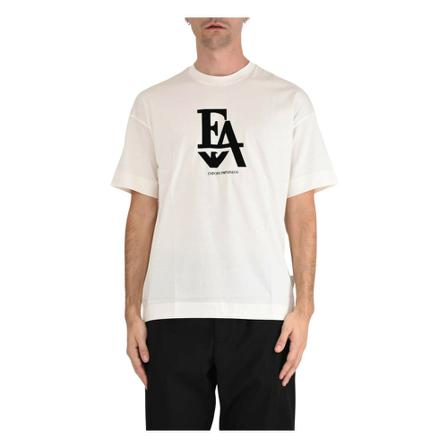 Emporio Armani T-Shirts , Wit , Heren , Maat: L