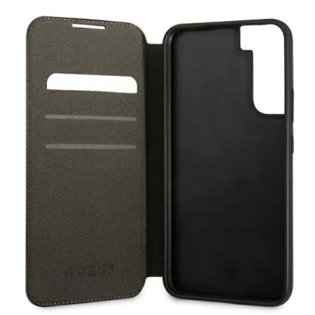 Guess 4g Metal Gold Logo Fodral Galaxy S22 Plus - Brun