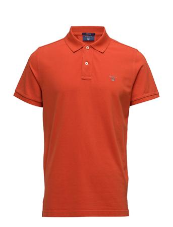Original Pique Ss Rugger Polos Short-sleeved Oransje GANT