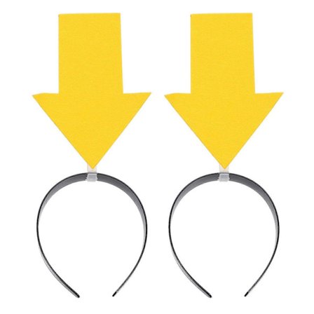 6 stk. Sjovt Pilehoved Pandebånd: Nyhed Symbol Hårtilbehør til Piger Voksne Halloween Cosplay Fødselsdagsfester Fotorekvisitter [DB]