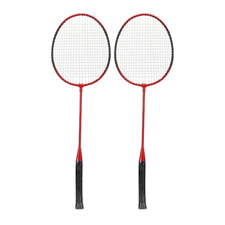 LEIJIAER Badminton Racket Offensive Iron Alloy Lightweight Comfortable Grip Sports Badminton Racquet Red