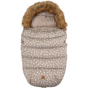 Buddy & Hope Dotted Footmuff Taupe One Size - Stroller accessories - One size - Brown