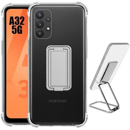 Skal för skydd - BOOLING - för Samsung Galaxy A32 5G - Silikon - Stötdämpande - Fällbart stöd