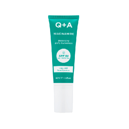 Q+A Niacinamide Balancing Face Sunscreen SPF 50 Solskydd & solvård Unisex ML