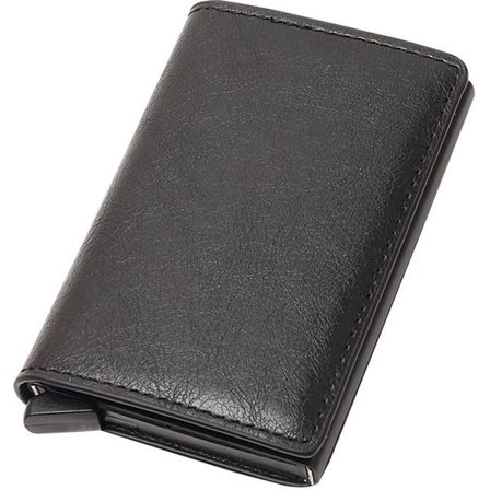 Ohut Pop-Up Korttikotelo Miehille u0026 Naisille - Musta