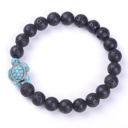 Kilpikonnan seuranta-rannekoru, joustava, tukee kilpikonnien suojelua, yksi koko sopii useimmille miehille ja naisille.