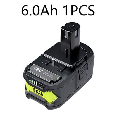 6Ah RYOBI P108 18V One+ Plus -akulle 18 voltin litiumioni-sähkötyökaluille P104 P107 RB18L50 RB18L20 P108