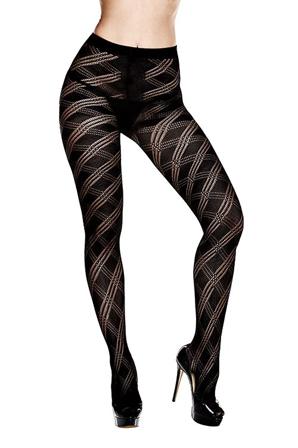 Argyle Jacquard Pantyhose - Vuxen.no - Lingerie, korsetter, bh, sett, catsuit, kroppstrømpe, nattøj & sexy vibrerende truser.
