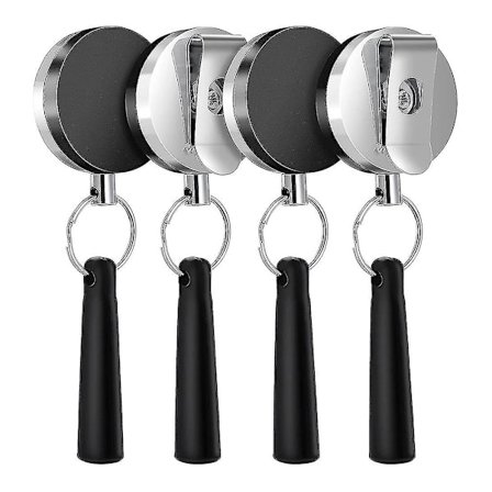 4-pakning Kraftig Uttrekkbar Penn Blyantholder For Markører Og Snekkerblyanter, Strekk Sil