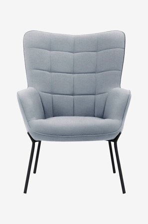 Loft24 - Lounge-tuoli Boris - Harmaa - Nojatuolit - - Homeroom