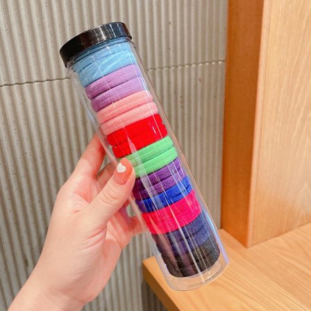 20pack högt elastiskt gummiband hårring enkelt hårrep gummiband