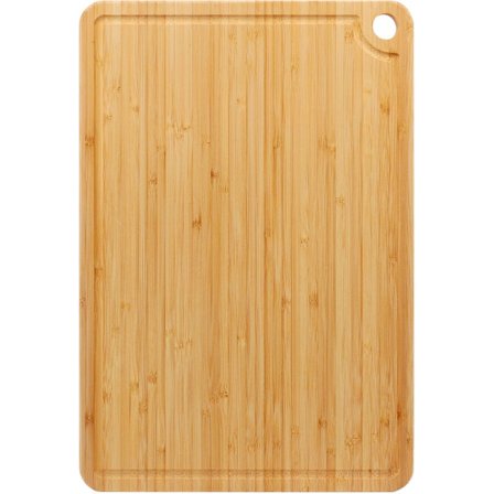 Dobbeltsidet køkken skærebræt med saftbakke rektangulært træ skærebræt til grøntsager og ost