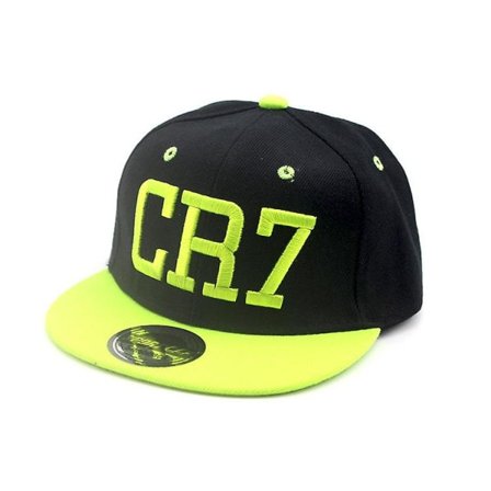 Ny 2023 Kids Cr7 Caps Sommer Baseball Cap Hat Gutter Jenter Barn Snapback Ronaldo Hatter Hip Hop Caps (FMY) Svart 50-54CM