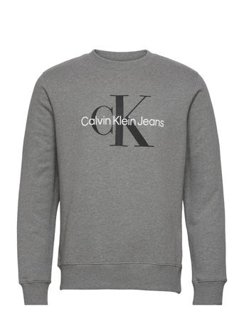 Core Monologo Crewneck Sweatshirt Trøje Grå Calvin Klein Jeans