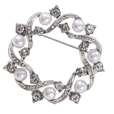 Perlekransebroche Elegante Reversnåle All-Matching Badge Brystnål Dekorationer