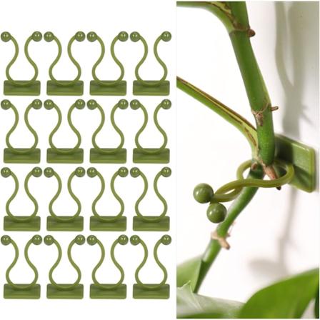 100 stk 15mm klatreplante støtteklips, selvklebende planteclips