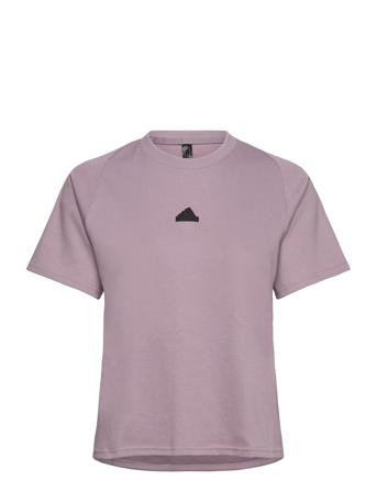 W Z.n.e. Tee Sport T-shirts & Tops Short-sleeved Purple Adidas Sportswear