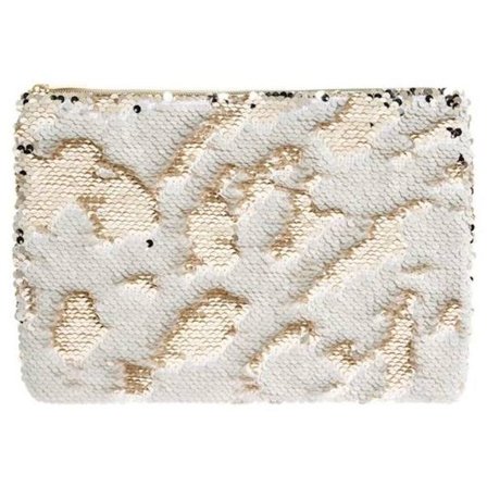 Neccesär/sminkväska champagne och creme