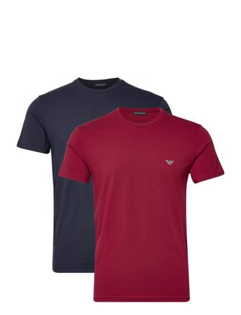 2Pack Crew Neck T-Shirts T-shirts Short-sleeved Tummansiniset Emporio Armani