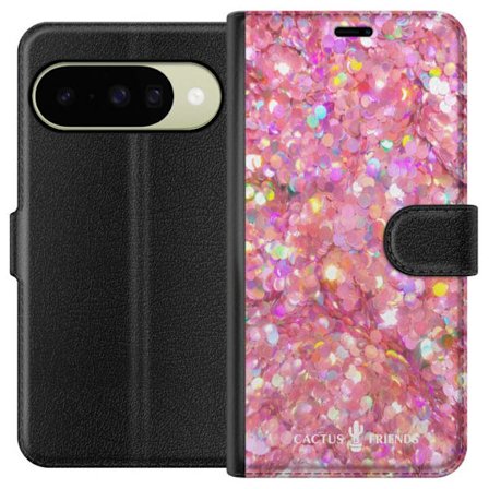 Yhteensopiva Lompakkokotelo Google Google Pixel 10 Cactus and Friends – PinkGlitter