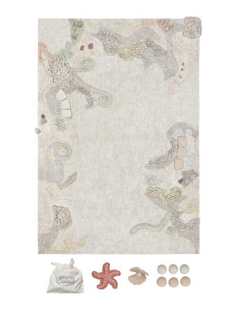 Washable Play Rug Seabed Home Kids Decor Rugs And Carpets Rectangular Rugs Grey Lorena Canals