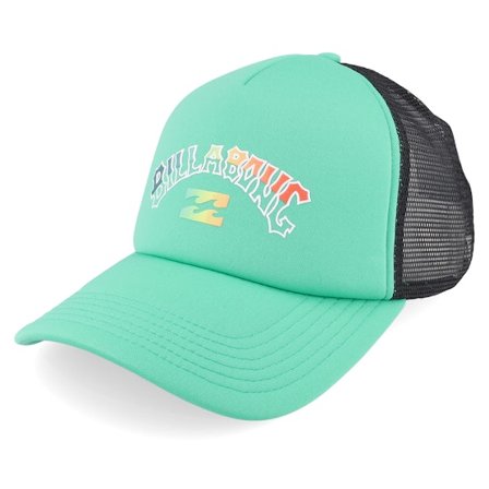 Billabong - Grønn trucker Caps - Podium Dark Cyan/Black Trucker @ Hatstore