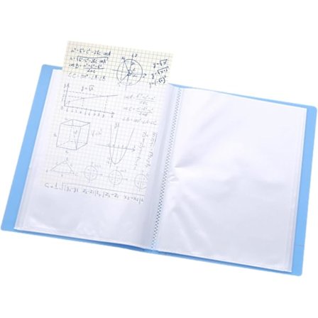 A5 Display Bog Præsentation Mappar med 60 Gennemsigtige Lommer 8,86x6,5 Tommer Plast Projekt Mappe Mappe til Kunstværker, Dokumenter, Fotorekorder