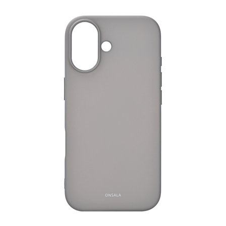 iPhone 17 cover – genbrugt, mat silikone, beton