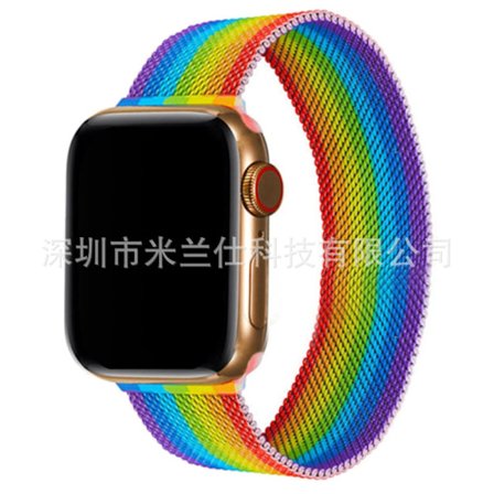 Urrem til Apple Watch iWatch 38/40/41/42mm-S10 36 regnbuefarver