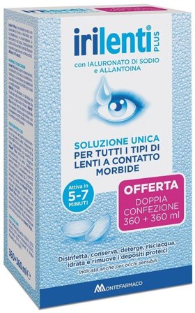 Irilenti Soluzione Unica Lenti A Contatto Morbide Duo Pack 360ml