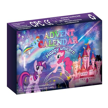Julekalender med 24 Dagers Nedtelling Tegneserie My Little Pony Figurer Lekeoverraskelser Ideell