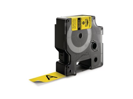 Dymo Tape Rhino flex nylon 19mm svart på gul - Lyreco - Kontorsmaskiner - Märkmaskiner och tape - Tape - Dymo Rhino
