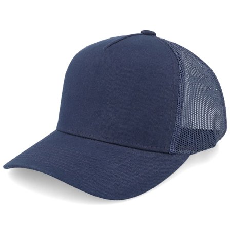 Equip - Blå trucker Caps - Kids Navy A-frame Trucker @ Hatstore