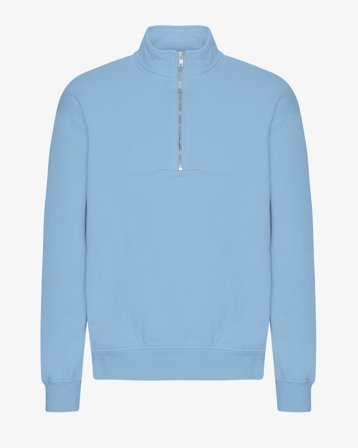 Organic Quarter Zip - Seaside Blue XS