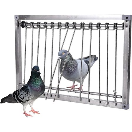 1 stk. Fuglebur Fangst - Due Dør Tråd Stænger Ramme U-fælde Til Fugle (39 L*26 B)BY