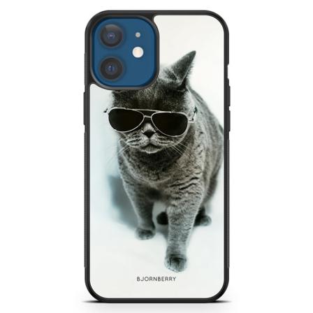 Bjornberry Hårdskal iPhone 12 - Katt Glasögon