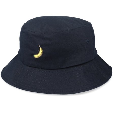 Iconic - Svart bucket Hatt - Go Tiny Bananas Black Bucket @ Hatstore